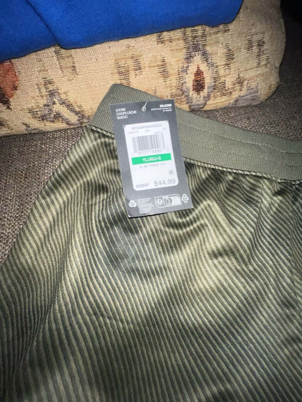 Under Armour UA Noj Pennant Pants Size 391 Green Striped Athletic Joggers